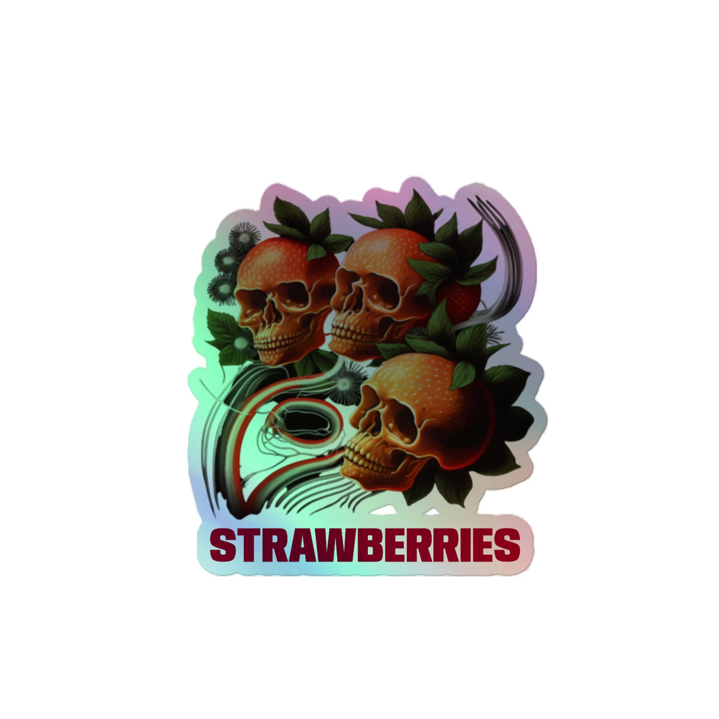 "Strawberry" Holographic stickers
